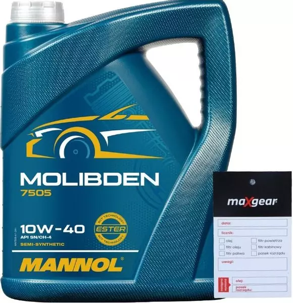 MANNOL 7505 MOLIBDEN OLEN SILNIKOWY 10W40 5L + ZAWIESZKA