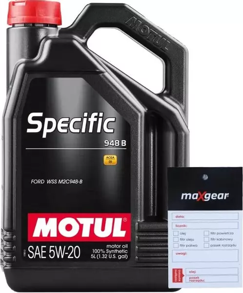 MOTUL SPECIFIC FORD 948B 5W-20 STJLR.03.5004 5L + ZAWIESZKA