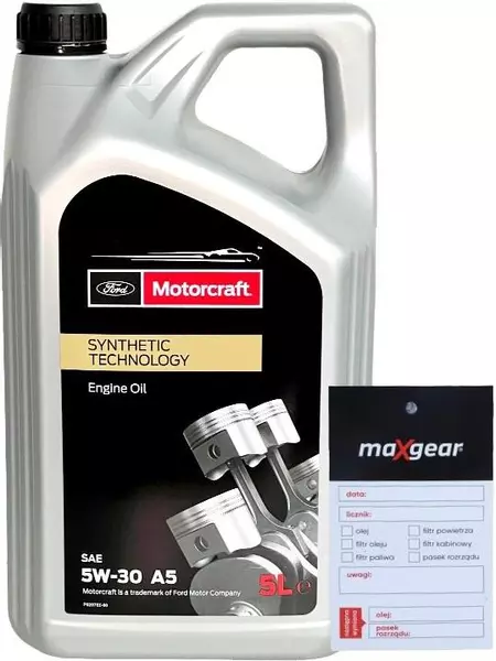 OE FORD MOTORCRAFT 5W30 A5 FORD 913D 5L + ZAWIESZKA