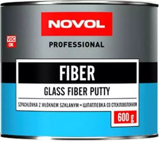 NOVOL FIBER SZPACHLÓWKA Z WŁÓKNEM SZKLANYM 600G