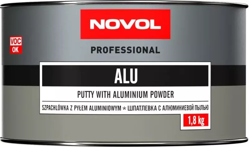 NOVOL ALU SZPACHLÓWKA Z PYŁEM ALUMINIUM 1,8KG