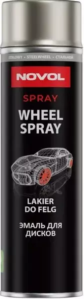 NOVOL WHEEL SPRAY LAKIER DO FELG STALOWY 500ML