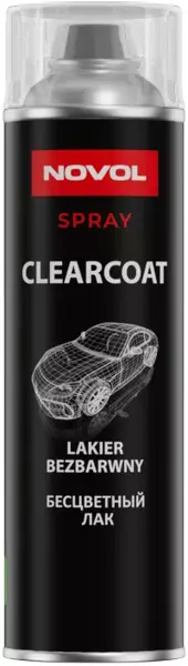 NOVOL CLEARCOAT LAKIER BEZBARWNY SPRAY 500ML