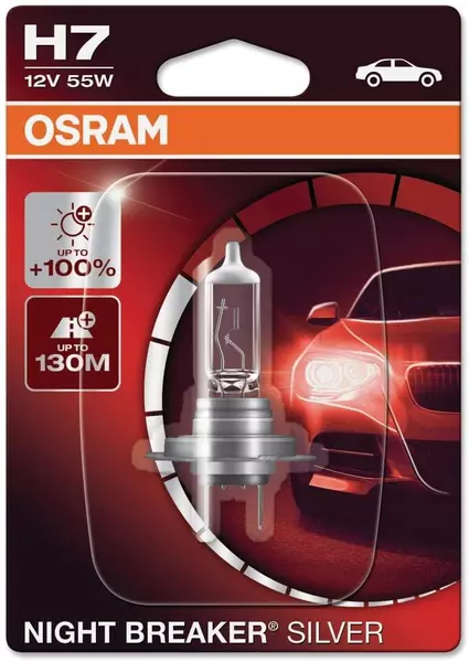 OSRAM NIGHT BREAKER SILVER +100% H7 12V BLISTER