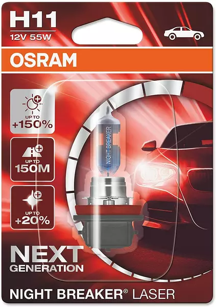 OSRAM NIGHT BREAKER LASER +150% H11 12V BLISTER