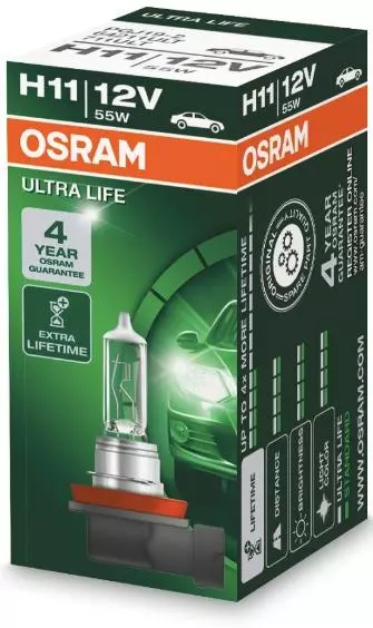 OSRAM ULTRA LIFE ŻARÓWKA H11 12V 55W PGJ19-2