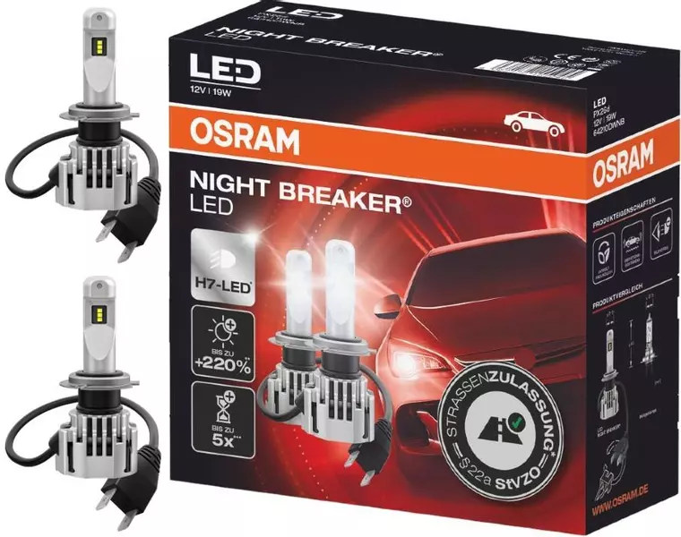 OSRAM NIGHT BREAKER LED H7 12V 6000K