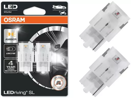 OSRAM LEDRIVING ŻARÓWKI W21W ŻÓŁTE 12V YELLOW