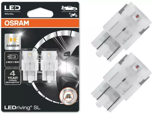 OSRAM LEDRIVING ŻARÓWKI W21/5W ŻÓŁTE 12V