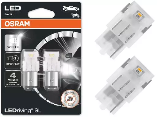 OSRAM LEDRIVING ŻARÓWKI P21/5W BIAŁE 12V 6000K