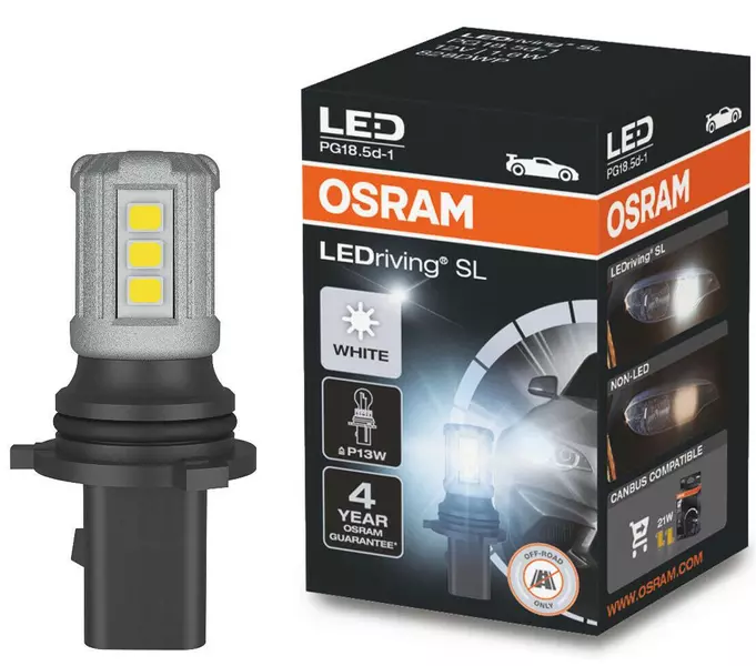 OSRAM LEDRIVING ŻARÓWKA P13W BIAŁA 12V 6000K