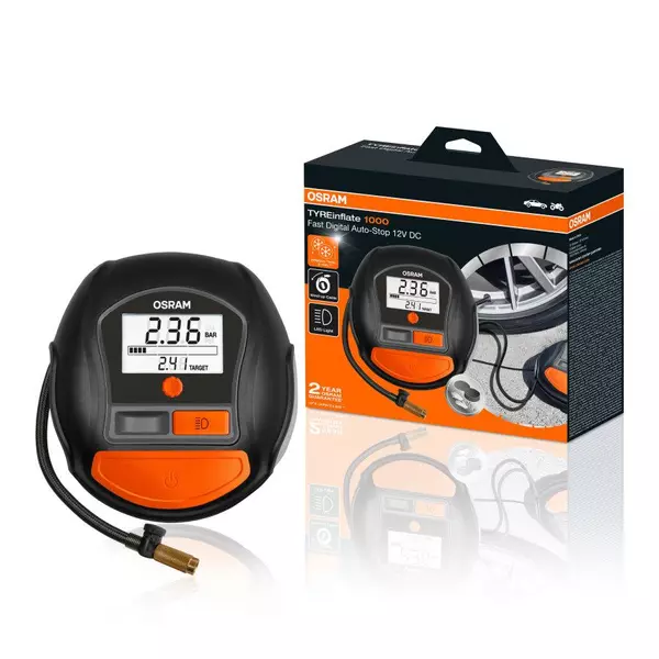 OSRAM KOMPRESOR DO OPON TYRE INFLATE 1000