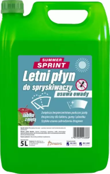 SUMMER SPRINT LETNI PŁYN DO SPRYSKIWACZY JABŁKO Z MIĘTĄ 5L