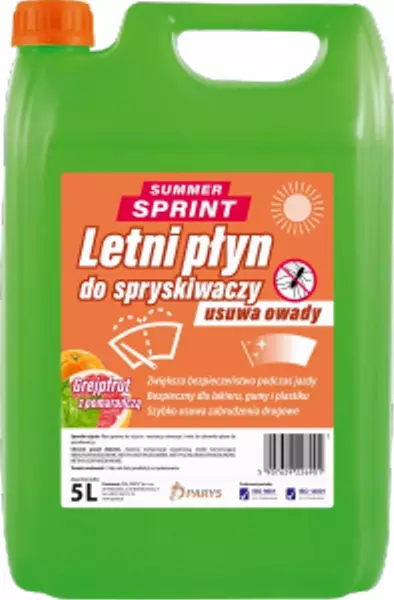 SUMMER SPRINT LETNI PŁYN DO SPRYSKIWACZY GREJPFRUT Z POMARAŃCZĄ 5L