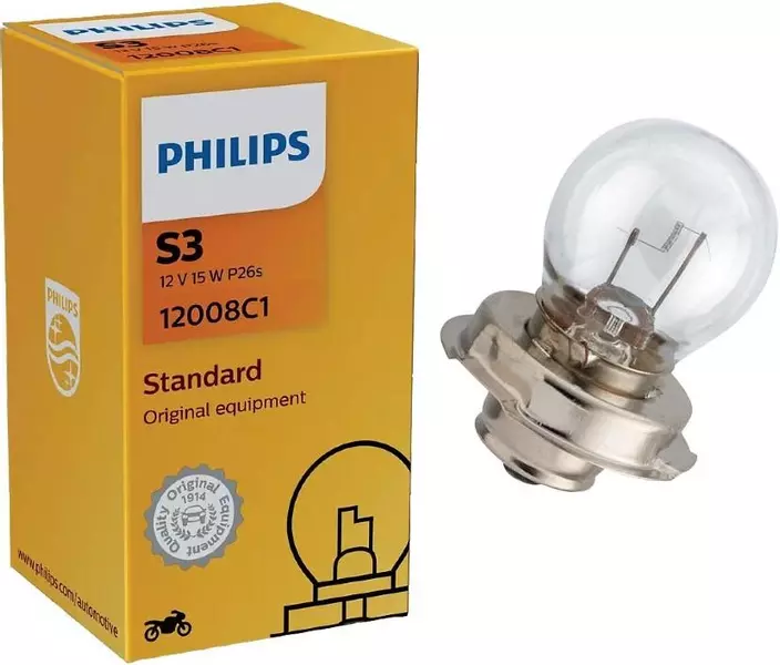 PHILIPS VISION MOTO ŻARÓWKA 15W 12V S3