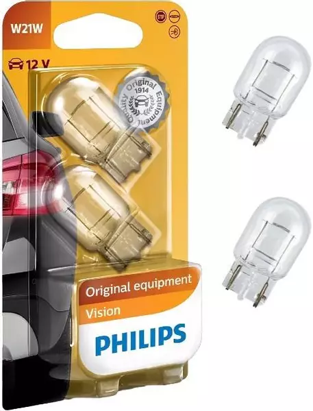 PHILIPS VISION ŻARÓWKI 21W 12V W21W