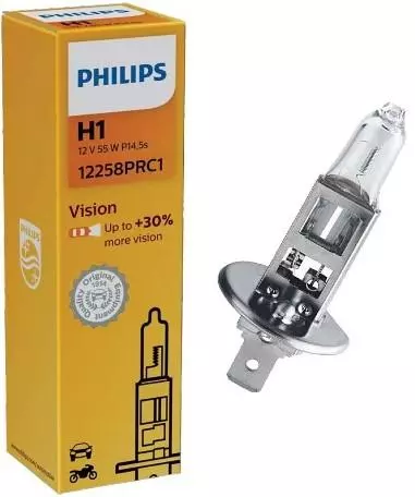 PHILIPS VISION +30% H1 12V 55W 1 SZTUKA