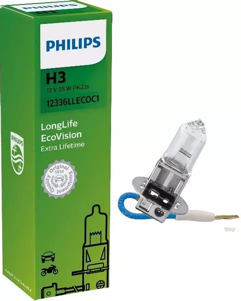 PHILIPS ECOVISION H3 LONGLIFE 12V 55W 1-SZTUKA