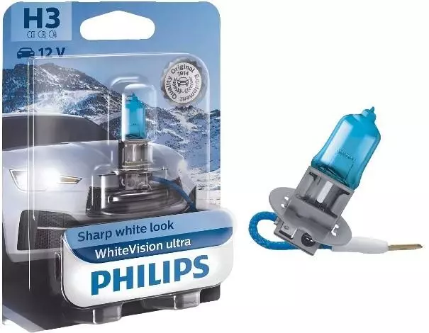 PHILIPS WHITEVISION ULTRA 12V 55W ŻARÓWKA H3