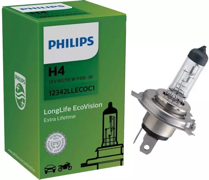 PHILIPS ECOVISION H4 LONGLIFE 12V 60/55W 1-SZTUKA