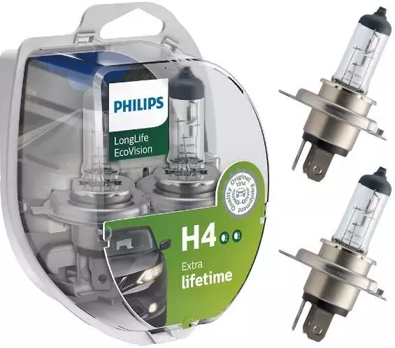 PHILIPS ECOVISION H4 LONGLIFE 12V 60/55W DUO