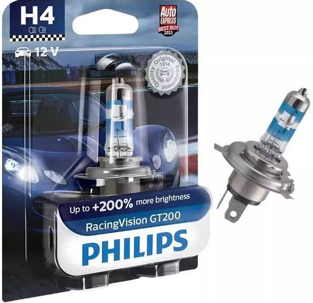 PHILIPS RACING VISION GT200 ŻARÓWKA 12V 60/55W H4