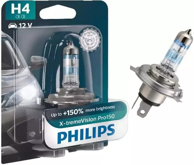 PHILIPS X-TREME VISION PRO150 12V 60/55W ŻARÓWKA H4