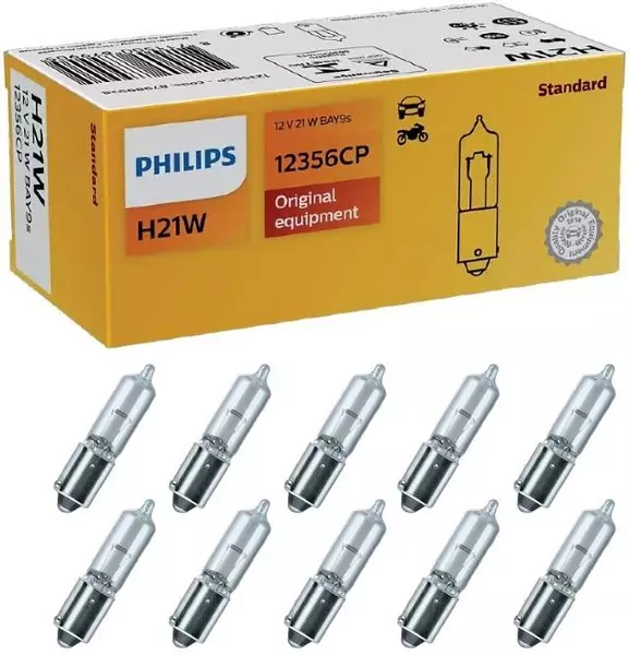 PHILIPS VISION H21W 12V 21W BAY9S 10 SZTUK