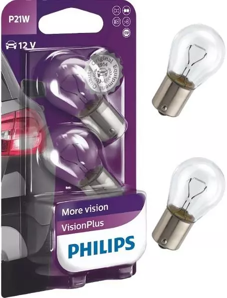 PHILIPS VISION PLUS ŻARÓWKI 21W 12V P21W