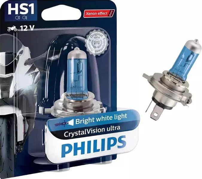 PHILIPS CRYSTAL VISION ULTRA MOTO ŻARÓWKA 35W 12V HS1