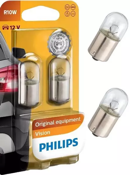 PHILIPS VISION ŻARÓWKI 10W 12V R10W