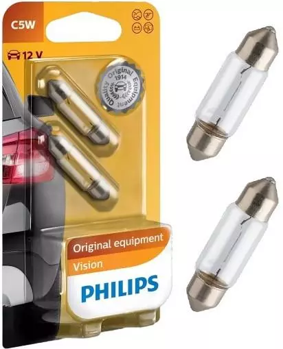 PHILIPS VISION C5W FESTOON 12V 5W SV8,5 DUO