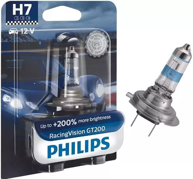 PHILIPS RACING VISION GT200 ŻARÓWKA 12V 55W H7