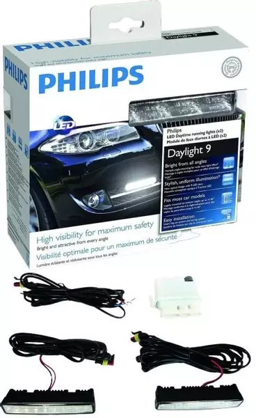 PHILIPS ŚWIATŁA DZIENNE 9 LED DRL DZIENNEJ LEDY