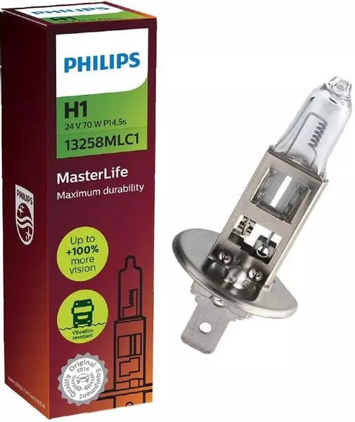 PHILIPS MASTERLIFE ŻARÓWKA 24V 70W H1