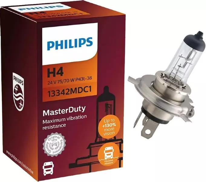 PHILIPS MASTERDUTY ŻARÓWKA 24V 70W H4