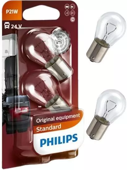 PHILIPS STANDARD P21W 24V 21W BA15S 2 SZTUKI