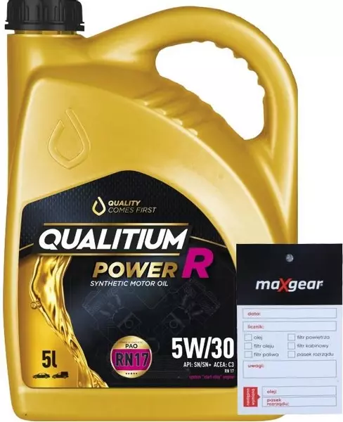 QUALITIUM POWER R OLEJ SILNIKOWY 5W30 5L + ZAWIESZKA