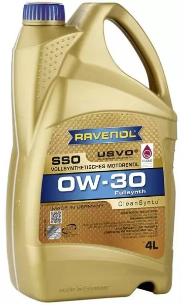 RAVENOL SSO 0W30 CLEANSYNTO SN/CF A3/B4 4L