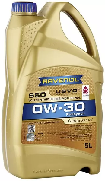 RAVENOL SSO 0W30 CLEANSYNTO SN/CF A3/B4 5L