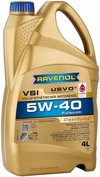 RAVENOL VSI 5W40 CLEANSYNTO SN/CF A3/B4 4L