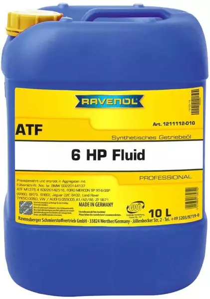 RAVENOL ATF 6HP FLUID OLEJ PRZEKŁADNIOWY 10L