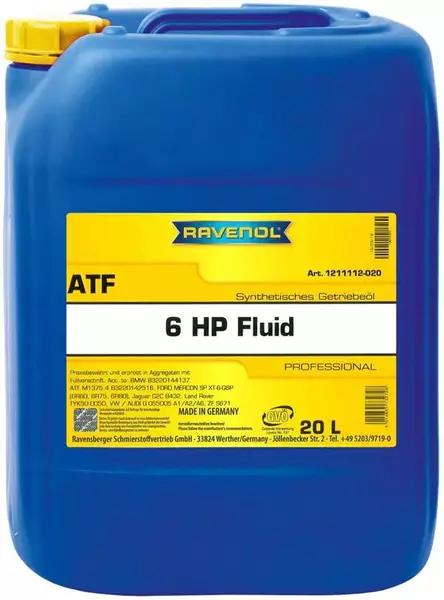 RAVENOL ATF 6HP FLUID OLEJ PRZEKŁADNIOWY 20L