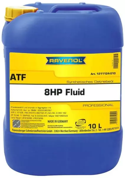 RAVENOL ATF 8 HP FLUID ZF 6HP 8HP BMW VW AUDI 10L