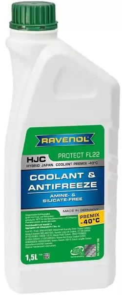 RAVENOL HJC FL22 PREMIX -40C GOTOWY PŁYN DO CHŁODNIC 1.5L