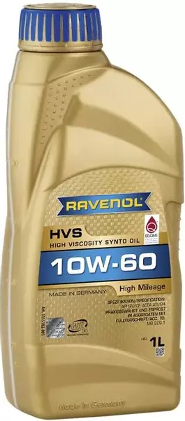 RAVENOL HVS HIGH MILEAGE OLEJ SILNIKOWY 10W60 1L