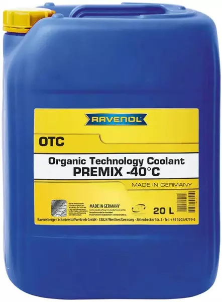 RAVENOL OTC PROTECT C12+ PREMIX -40C GOTOWY PŁYN CHŁODNICZY 20L