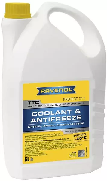 RAVENOL TTC PROTECT C11 PREMIX -40C GOTOWY PŁYN CHŁODNICZY 5L