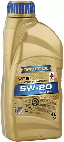 RAVENOL VFE CLEANSYNTO OLEJ SILNIKOWY 5W20 1L