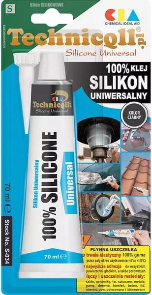 TECHNICQLL SILIKON UNIWERSALNY CZARNY 70ML